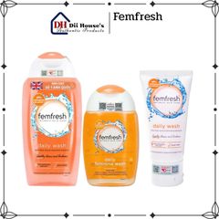 Dung dịch vệ sinh phụ nữ Femfresh Daily Wash 150ml – Sạch khuẩn, khử mùi, chiết xuất tự nhiên, an toàn cho mọi độ tuổi.