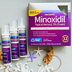 Xịt Mọc Tóc Dành Cho Nữ - Mino 5% Foam Hair Regrowth Treatment For Women