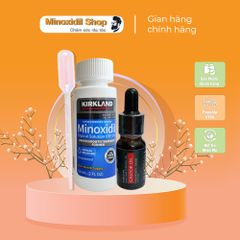 Dung Dịch Mọc Lông Mày Nam Combo Mino 5% Lỏng, Castor Oil