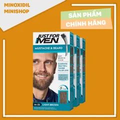 Nhuộm Râu Just for Men M-55 Real Black và M-60 Jet Black - Sản phẩm nhuộm râu chuyên dụng, an toàn và dễ sử dụng cho phong cách cá tính.