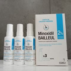 Xịt Mọc Tóc Bailleul 2% - Giúp Tóc Dày Hơn, Ngăn Rụng Tóc - Sản Phẩm Chăm Sóc Tóc Hiệu Quả từ Pháp