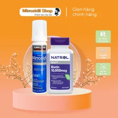 Mino 5% Foam Mọc Râu Tóc với Biotin B7 10,000mcg - Sản phẩm chăm sóc râu và tóc hiệu quả từ Mỹ