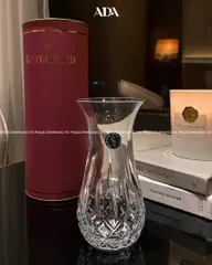 Lọ Hoa Pha Lê Waterford Lismore 15cm - Hộp Hồng Sang Trọng, Trang Trí Bàn Khách, Phòng Làm Việc, Quán Cà Phê
