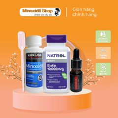Combo Dung Dịch Mọc Lông Mày Mi Nox Idil 5% - Bao Gồm Castor Oil và Biotin 10,000mcg - Hỗ Trợ Làm Đẹp Tóc và Lông Mày