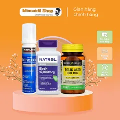 Dung Dịch Mọc Râu Tóc Kirkland 5% Minoxidil Dạng Bọt - Vitamin Biotin & Folic, Giúp Tóc Chắc Khỏe, Dinh Dưỡng Từ Mỹ