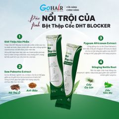 Bột Thập Cốc Mọc Tóc DHT Blocker - Hỗ Trợ Ngăn Rụng Tóc Từ Thiên Nhiên, Chứa Cọ Lùn, Tầm Ma, Anh Đào, 10 Loại Hạt Dinh Dưỡng