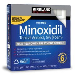 Dung Dịch Mọc Râu Tóc Minoxidil 5% Dạng Bọt - Giúp Mọc Râu Tơ Nhanh Chóng Sau 6-8 Tuần, Sản Phẩm Chính Hãng Từ Mỹ