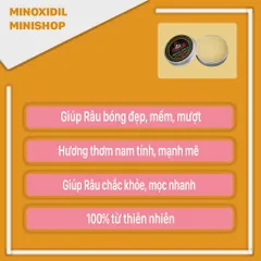 Sáp Dưỡng Râu Beard Balm Hương Hoàng Đàn - Chăm Sóc Râu Tự Nhiên, Khắc Phục Râu Khô, Giúp Râu Mềm Mại và Bóng Đẹp 30g
