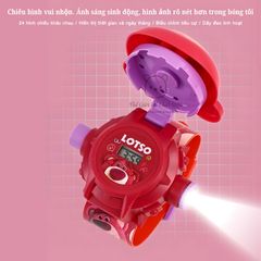 Đồng Hồ Đeo Tay Hoạt Hình Sarino/Disney - Chiếu 24 Hình Ảnh Độc Đáo, Hiển Thị Ngày Giờ, Dây Mềm Mại, Quà Tặng Cho Bé