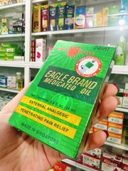 Dầu Gió Xanh 2 Nắp Eagle Brand - Giảm Đau, Cảm Lạnh, Hương Thơm Sảng Khoái, Phiên Bản Cao Cấp Từ Mỹ