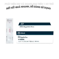 Bộ Test Nhanh DUO HIV và Giang Mai Tại Nhà - Kiểm Tra An Toàn, Tiện Lợi, Hạn Sử Dụng 2026