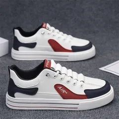 Giày Nam Cổ Thấp TC19 Sneaker Da Lì Kiểu Dáng Hàn Quốc - Giày Thể Thao Thời Trang Dễ Phối Đồ, Phong Cách Trẻ Trung