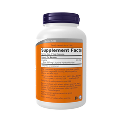 Viên Uống Lysine NOW Foods Tăng Đề Kháng & Tổng Hợp Collagen - Hộp 250 Viên - Hỗ Trợ Làm Đẹp Da Khỏe Mạnh