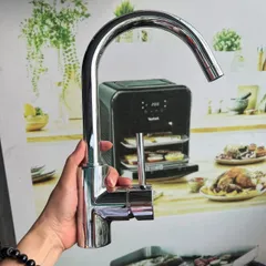 Vòi Rửa Bát Nóng Lạnh Blanco Mida Chrome - Thiết Kế Hiện Đại, Xoay 360 Độ, Chống Bắn Nước Tối Ưu