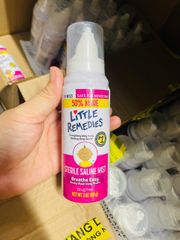 Xịt Mũi Nước Muối Sinh Lý Little Remedies 85g - An Toàn Cho Trẻ Nhỏ, Giảm Ngạt Mũi, Săn Chắc Hơi Thở
