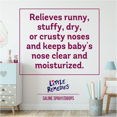 Xịt Mũi Nước Muối Sinh Lý Little Remedies 85g - An Toàn Cho Trẻ Nhỏ, Giảm Ngạt Mũi, Săn Chắc Hơi Thở