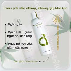Dầu Gội Thảo Dược Vnaturecare 300ml - Giảm Rụng Tóc, Dưỡng Tóc, Thơm Lâu, Phù Hợp Cho Tóc Nhuộm, Chăm Sóc Tóc Thiên Nhiên