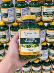 Viên Uống Tinh Dầu Hoa Anh Thảo Puritan's Pride 1300 Mg GLA - Hộp 120 Viên Hỗ Trợ Sức Khỏe Phụ Nữ và Làm Đẹp Da Tự Nhiên