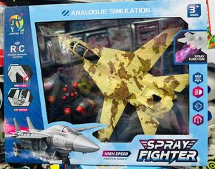 Đồ Chơi Máy Bay Điều Khiển Từ Xa 9038 - RC Spray Fighter High Speed Có Hiệu Ứng Đèn LED và Phun Hơi Nước, Quà Tặng Hấp Dẫn Cho Trẻ Em