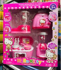 Bộ đồ chơi gia đình Hello Kitty House hold set gồm 4 món đồ gia dụng có đèn và âm thanh YH858-1 giao ngẫu nhiên cho bé chơi đồ chơi nhập vai