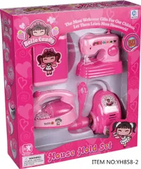 Bộ đồ chơi gia đình Hello Kitty House hold set gồm 4 món đồ gia dụng có đèn và âm thanh YH858-1 giao ngẫu nhiên