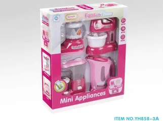 Bộ đồ chơi gia đình Hello Kitty House hold set gồm 4 món đồ gia dụng có đèn và âm thanh YH858-3 giao ngẫu nhiên