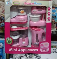 Bộ đồ chơi gia đình Hello Kitty House hold set gồm 4 món đồ gia dụng có đèn và âm thanh YH858-3 giao ngẫu nhiên