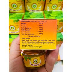 Dầu Cù Là Cao Sao Vàng 20g - Giảm Đau, Thư Giãn, Tinh Thần Tăng Cường - Sản Phẩm Xoa Bóp Tiện Lợi Từ Công Ty CP Dược TW3