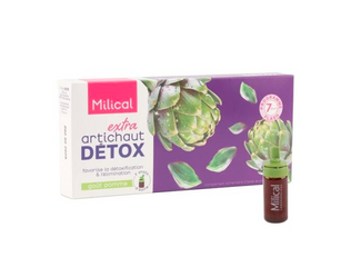 Nước Uống Thải Độc Gan Extra Artichaut Detox Milical 7 Ống - Hỗ Trợ Giải Độc Gan, Bảo Vệ Sức Khỏe Từ Chiết Xuất Atiso Pháp