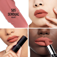 [ tester ] Son Dior Rouge Dior Couture Lipstick Velvet Finish 505 Sensual Màu Hồng Nude