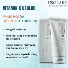 Kem dưỡng Vitamin K Cream Usolab 50ml làm dịu, phục hồi da nhạy cảm và căng bóng da