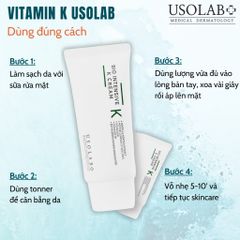 Kem dưỡng Vitamin K Cream Usolab 50ml làm dịu, phục hồi da nhạy cảm và căng bóng da