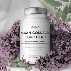 Viên Uống Tự Sinh Codeage Amen Vegan Collagen Builder+ Làm Sáng Da, Giúp Da Căng Mịn Săn Chắc 30 viên