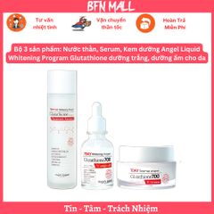 Bộ 3 sản phẩm: Nước thần, Serum, Kem dưỡng Angel Liquid Whitening Program Glutathione dưỡng trắng, dưỡng ẩm cho da