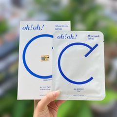 Mặt Nạ Giấy Oh! oh! Ceramide Giúp Phục Hồi & Làm Dịu Da Nhạy Cảm oh!oh! Moist mask : laban (25ml x 10 miếng)