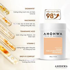 Ủ Trắng Da AHOHWA Tone-Up Brightening Cream Mask 500g