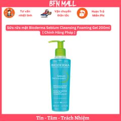 Sữa rửa mặt Bioderma Sebium Cleansing Foaming Gel 200ml [ Chính Hãng Pháp ]