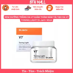 KEM DƯỠNG TRẮNG DA V7 GIẢM THÂM NÁM TÁI TẠO DA V7 TONING LIGHT Dr.Jart+ 50ml