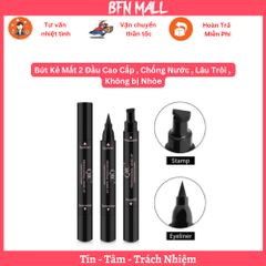 Bút Kẻ Mắt 2 Đầu Cao Cấp , Chống Nước , Lâu Trôi , Không bị Nhòe