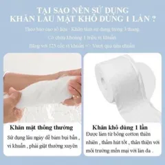 Khăn lau mặt dùng 1 lần nội địa Trung lau khô, lau ướt, Khăn giấy đa năng Animerry túi 150g