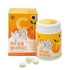 Viên ngậm Vitamin C Jeju Tangerine Multivita C 4000mg 120g [ Chính Hãng Hàn Quốc ]