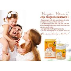 Viên ngậm Vitamin C Jeju Tangerine Multivita C 4000mg 120g [ Chính Hãng Hàn Quốc ]