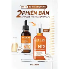 Tinh Chất Dưỡng Trắng Da NTG AHOHWA Whitening Ampoule NTG 50ml - Mờ Thâm Mụn, Sạm Nám, Tàn Nhang