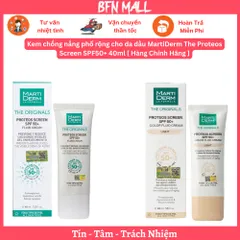 Kem chống nắng phổ rộng cho da dầu MartiDerm The Proteos Screen SPF50+ 40ml [ Hàng Chính Hãng ]