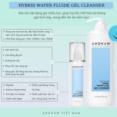 Sữa Rửa Mặt Dịu Nhẹ Cấp Ẩm Ahohwa  Hybrid Water Fluide Gel Cleanser 150ml