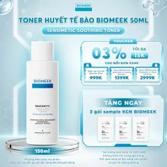 Toner huyết tế bào Bioeek Sensimetic Soothing cấp ẩm, làm dịu cho da khô, nhạy cảm 150ml