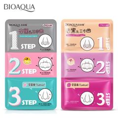 SET MẶT NẠ LỘT MỤN ĐẦU ĐEN 3 BƯỚC BIOAQUA