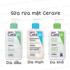 (Fullbox) Sữa rửa mặt CERAVE Foaming Facial Cleanser/Hydrating Facial Cleanser