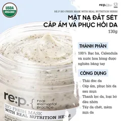 Mặt Nạ Đất Sét RE:P Giảm Mụn Và Se Khít Lỗ Chân Lông REP Bio Fresh Mask