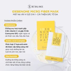 Hộp 10 Miếng Mặt Nạ Vải Vi Sợi Bebalance Microfiber Mask Làm Đẹp Da Chuyên Sâu